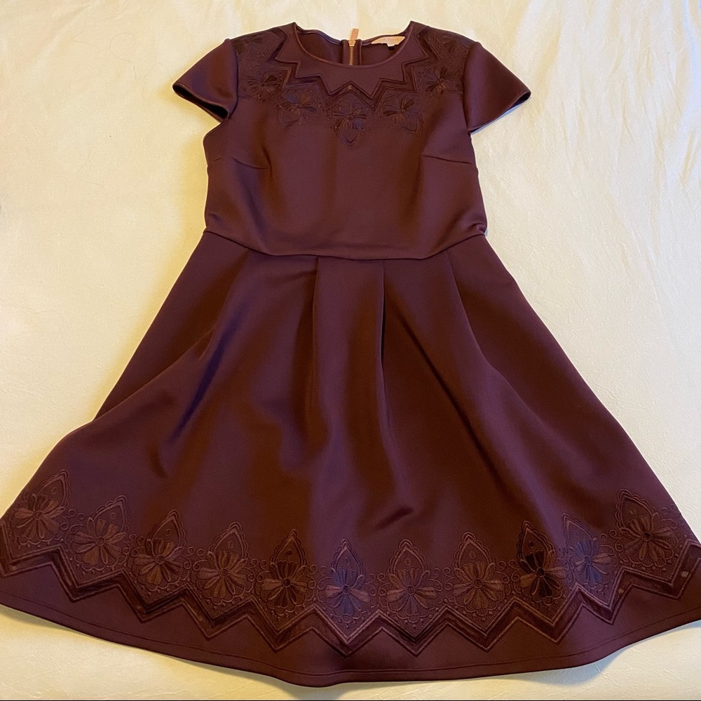 Ted Baker Embroidered Skater Dress